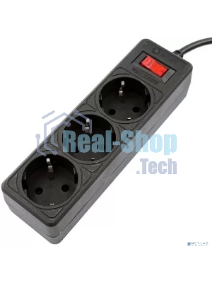Сетевой фильтр 5bites GARDA SP3B-510 3S / 3*0.75мм2 / 1м / черный