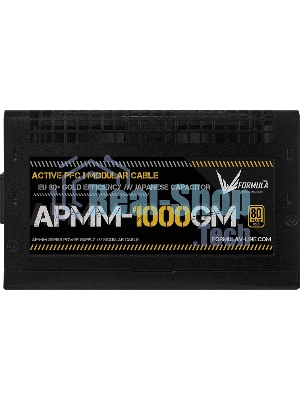 Блок питания Aerocool/Formula ATX 1000W APMM-1000GM Gen.5 80 PLUS gold (20+4pin) APFC 120мм fan 8xSATA Cab Manag RTL