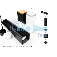 Корпус светильника C7833 SBK черный песок 95*95*H60mm MR16 GU5.3