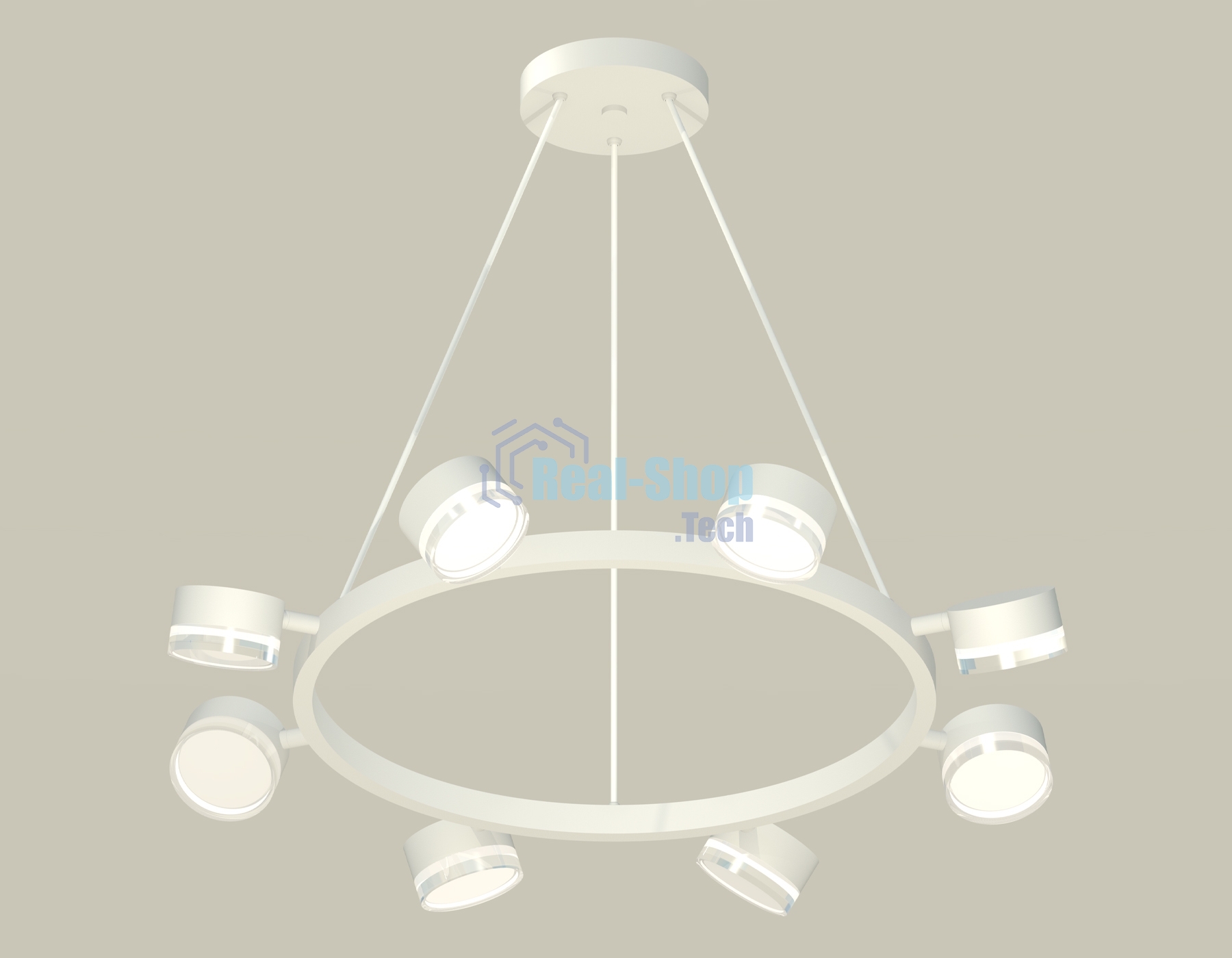 Светильник Ambrella light XB9195203/8 SWH/FR/CL белый песок/белый матовый/прозрачный GX53 (C9195, N8399)
