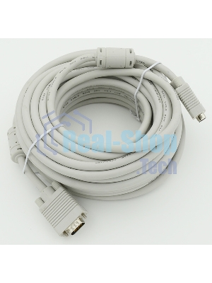 Кабель VGA DB15 (m)/DB15 (m) 15м феррит.кольца