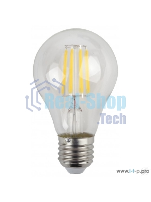Лампа светодиодная ЭРА F-LED A60-9W-827-E27 (филамент, груша, 9Вт, тепл, Е27)
