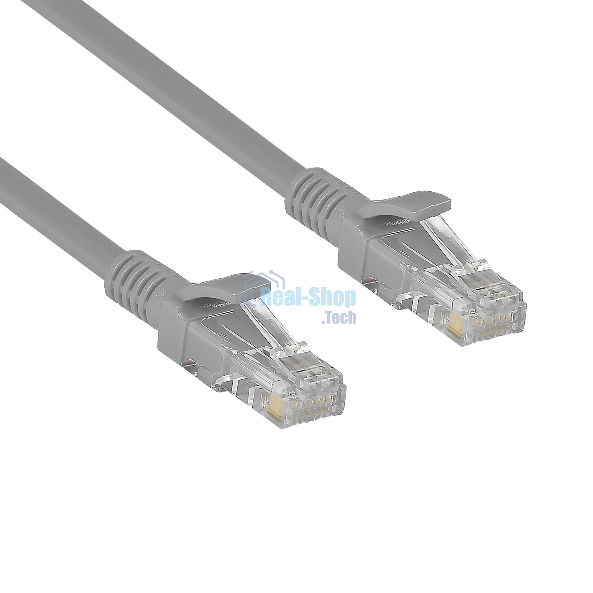 Патч-корд ExeGate UTP-RJ45-RJ45-C6-CU-2M-GY, UTP, cat.6, 2м, медь, серый