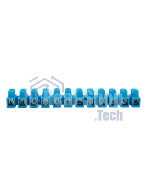 Клеммная винтовая колодка Rexant KВ-10 4-10, ток 10 A, полиэтилен синий (10 шт./уп.)