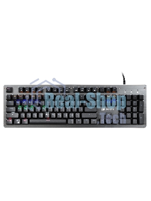 Клавиатура Oklick 970G Dark Knight проводная, USB Type-A, чёрный/серебристый