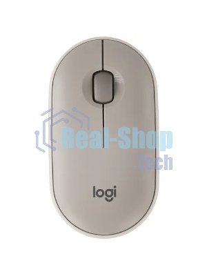 Мышь беспроводная Logitech Pebble M350 серый, 1000 dpi, радиоканал, Bluetooth, USB, кнопки - 3