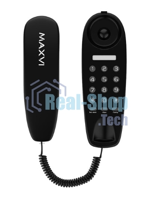 Телефон проводной Maxvi CS-01 черный