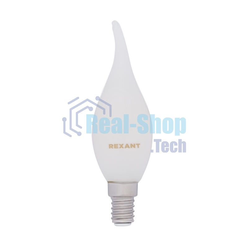 Лампа светодиодная филаментная Rexant Свеча на ветру CN37 9.5 Вт 915 Лм 4000K E14 матовая колба