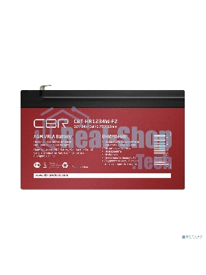 Аккумуляторная VRLA батарея CBR CBT-HR1234W-F2 (12В 8А·ч), клеммы F2