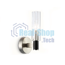Светильник настенный Ambrella LH55507 SN/BK/CL сатин никель/черный/прозрачный E14 max 40W 120*100*250