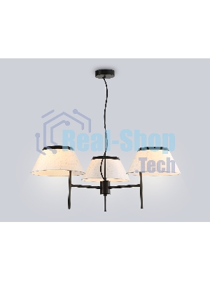 Светильник Ambrella light LH72451/3 BK/WH черный/белый Е14/3 max 40W D800*290-1080
