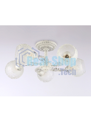 Светильник Ambrella light TR3062/5 WH/SL/FR белый/серебро/белый матовый E27/5 max 40W D615*245