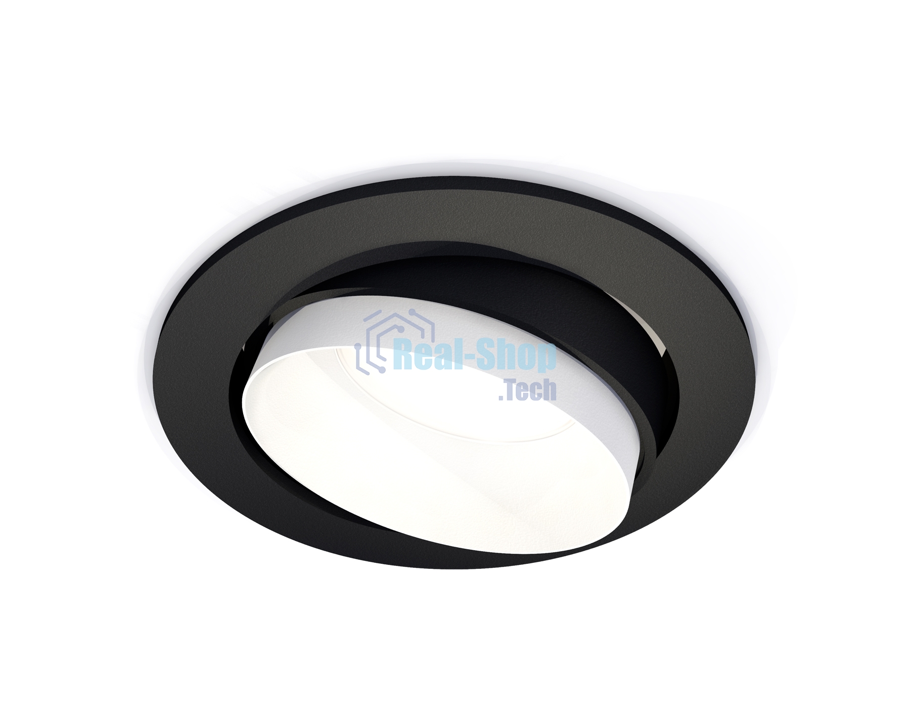Комплект встраиваемого поворотного светильника Ambrella light XC7652020 SBK/SWH черный песок/белый песок MR16 GU5.3 (C7652, N7030)