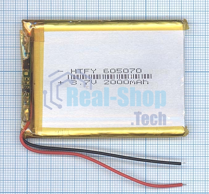 Аккумулятор Li-Pol (батарея) 6*50*70мм 2pin 3.7V/2800mAh