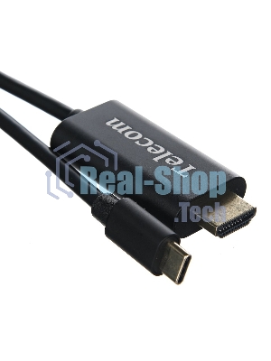 Кабель TelecomUSB3.1 Type-Cm --> HDMI A(m) 4K@30Hz, 1.8m TCC005-1.8M