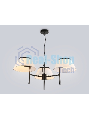 Светильник Ambrella light LH72451/3 BK/WH черный/белый Е14/3 max 40W D800*290-1080