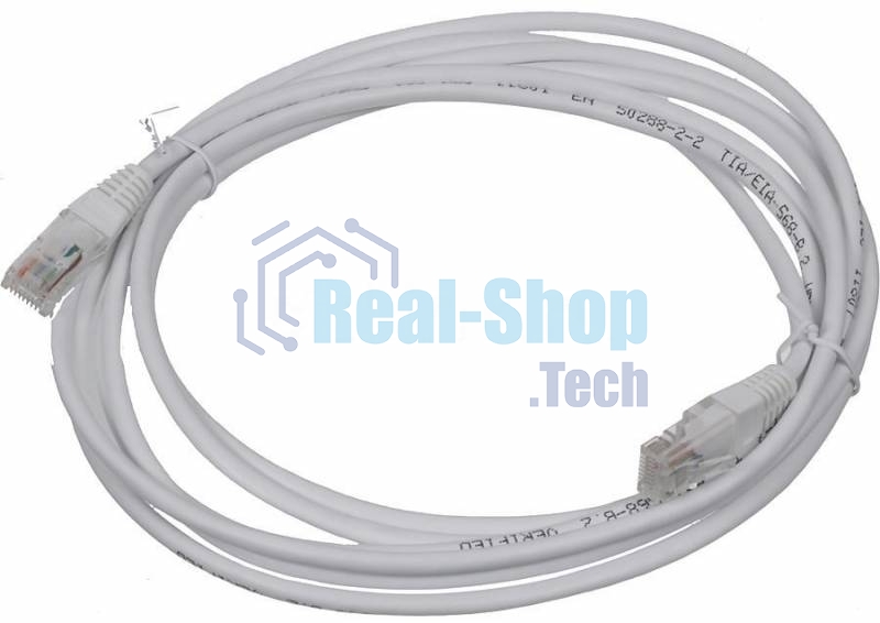 Патч-корд LANMASTER UTP RJ-45 (m)-RJ-45 (m) cat.5e 3м белый