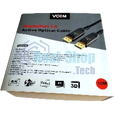 Активный оптический кабель VCOM D3751-10M DP1.4 32Gbs/8K@60Hz 10м D3751-10M