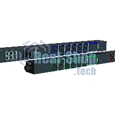 Блок распределения питания Elemy IPDU-5911 верт.размещ. 6xC19 36xC13 с мониторингом 32A IEC 60309 2.4м