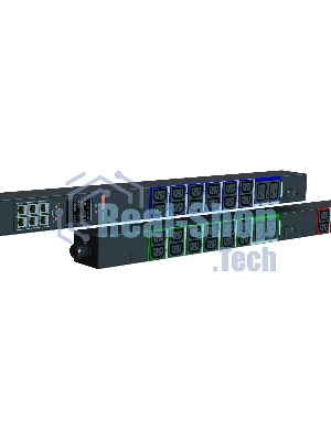 Блок распределения питания Elemy IPDU-5911 верт.размещ. 6xC19 36xC13 с мониторингом 32A IEC 60309 2.4м