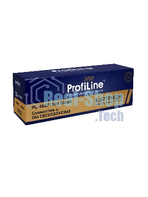 Картридж ProfiLine PL-46471108 для принтеров Oki C823/C833/C843 черный 7000 копий