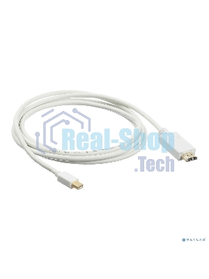 Кабель аудио-видео Buro 1.2v miniDisplayport (m)/HDMI (m) 2м. Позолоченные контакты белый