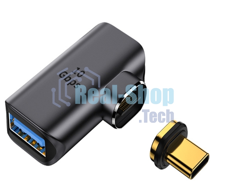 Переходник Type-C папа на USB 3.1 мама с магнитным разъемом