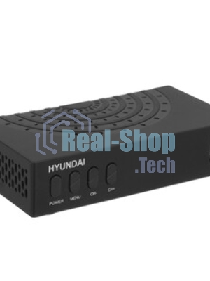 Приставка для цифрового ТВ Hyundai H-DVB440 черный, DVB-T2, DVB-T, DVB-C, HDMI, USB 2.0 x2