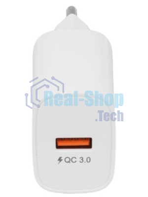 Сетевое зарядное устройство PERFEO с разъемом USB, QC3.0, 18W, белый (I4659)