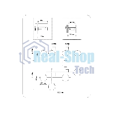 Светильник Ambrella light LH51015/5 BK/BS/FR черный/латунь/белый матовый G9*5 max 28W 800*560*170