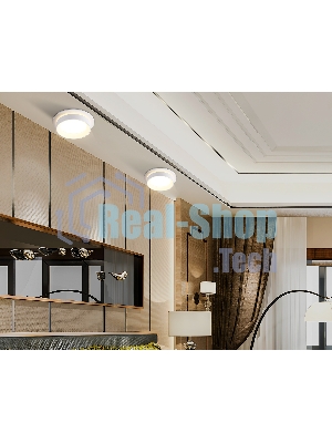 Светильник Ambrella light TN6707 WH белый IP44 GX53 max 15W D105*45