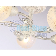 Светильник Ambrella light TR3062/5 WH/SL/FR белый/серебро/белый матовый E27/5 max 40W D615*245