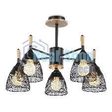 Светильник Ambrella light TR8015/5 BK черный E27*5 max 40W D600*385