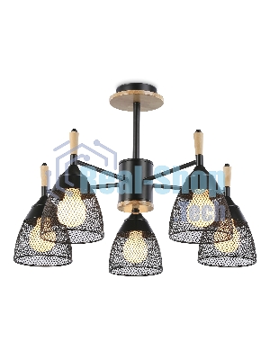Светильник Ambrella light TR8015/5 BK черный E27*5 max 40W D600*385