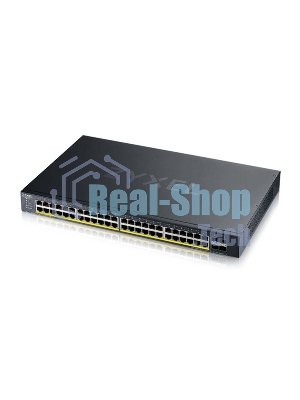 Коммутатор XGS1935-52HP, 52 Port Smart Managed PoE Switch, 48x Gigabit PoE and 4x 10G SFP+, hybrid mode, standalone or NebulaFlex Cloud, 375 Watt PoE