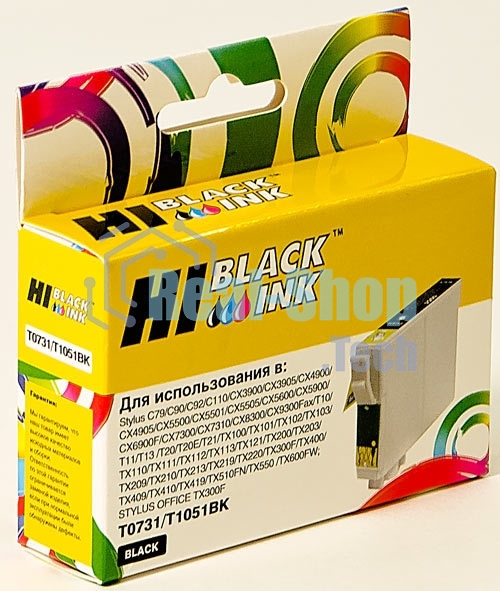 Картридж Epson C79/C110/T40W/TX200/400/TX600FW (Hi-black) new, T07314/C13T10514A10, BK