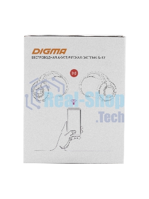Колонка портативная Digma S-17 черный 8.5W 1.0 BT/3.5Jack/USB 10м 1500mAh