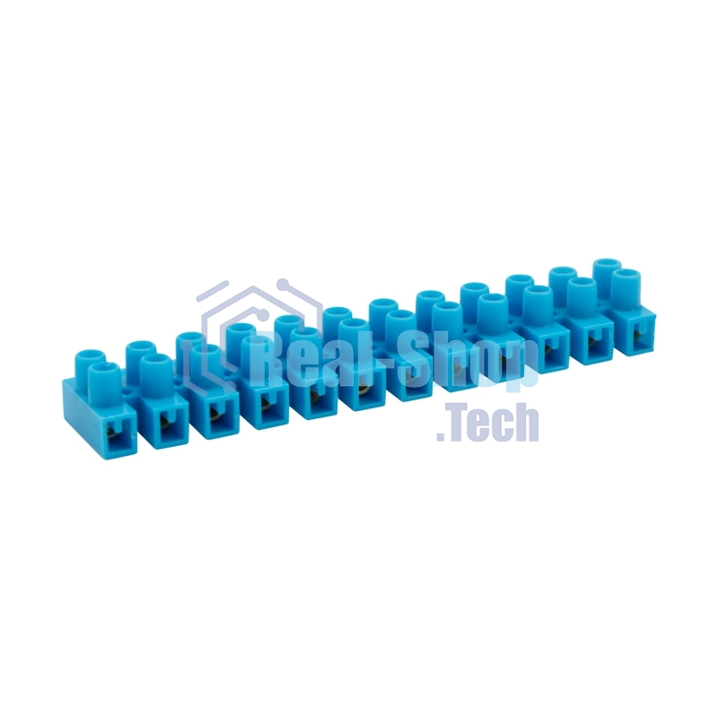 Клеммная винтовая колодка Rexant KВ-4 1,5-4, ток 3 A, полиэтилен синий (10 шт./уп.)