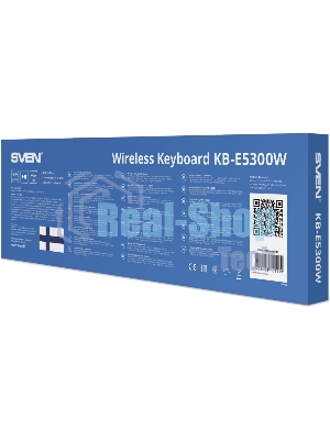 Клавиатура SVEN KB-E5300W беспроводная, радиоканал, чёрный