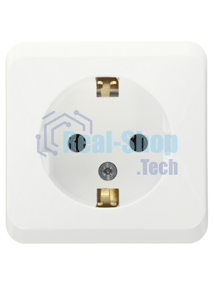 Розетка 1-м СП Этюд 16А с заземл. белый SchE PC16-003B