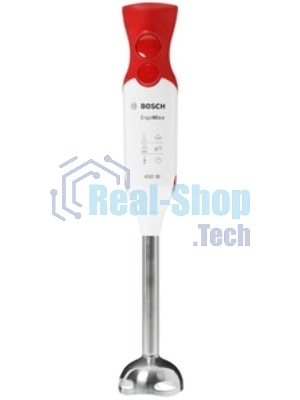 Блендер погружной Bosch MSM64110 белый/красный, 450 Вт, 2 скорости, турбо