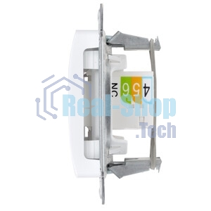 Systeme Electric Glossa Бел Розетка 2-я RJ11+RJ45, кат.5E