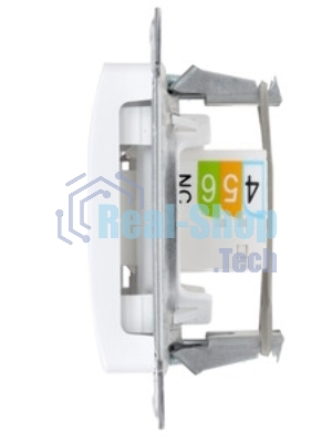 Systeme Electric Glossa Бел Розетка 2-я RJ11+RJ45, кат.5E
