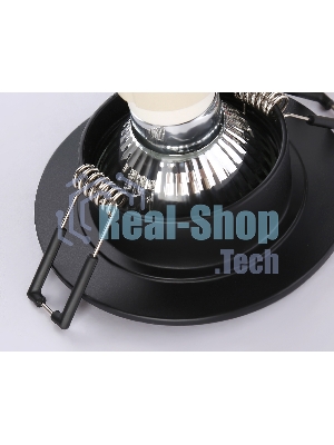 Светильник Ambrella light TN1151 BK черный IP44 GU5.3 D85*28