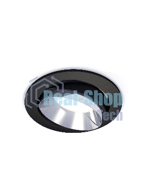 Комплект встраиваемого поворотного светильника Ambrella light XC7652022 SBK/PSL черный песок/серебро полированное MR16 GU5.3 (C7652, N7032)