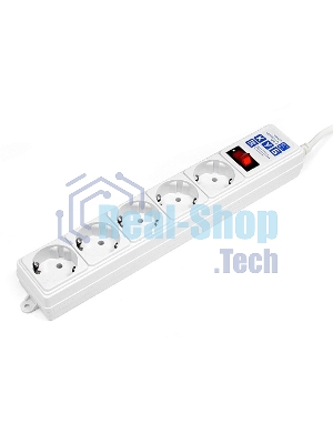 Сетевой фильтр Powercube SPG-B-6-WHITE 1.9 м, 5 розеток, белый, коробка