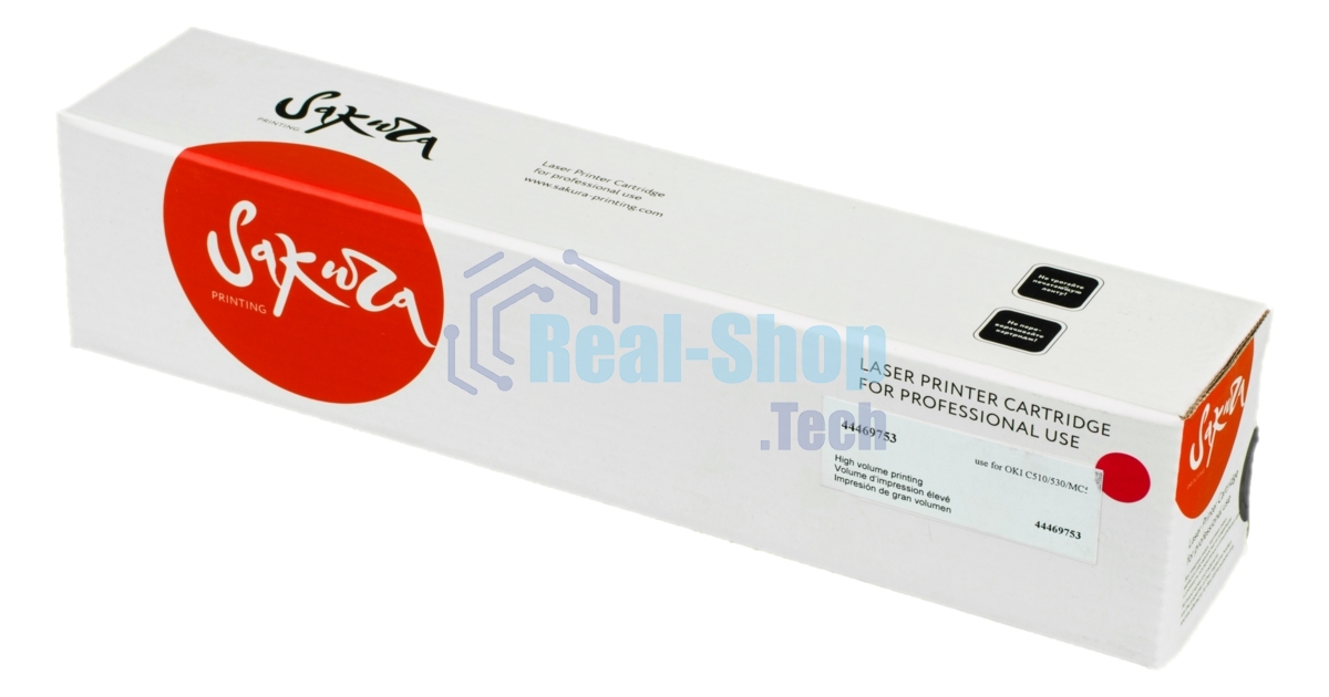 Картридж Sakura 44469753 для OKI C510/530/MC561, пурпурный, 5000 к.