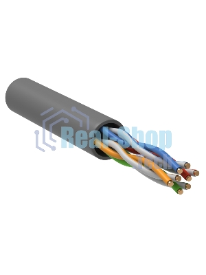 Кабель IEK витая пара U/UTP категории 5E 4 пары PVC 1м сер. GENERICA (305м)