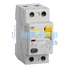 Выключатель дифференциального тока (УЗО) IEK MDV10-2-063-100 ВД1-63 2Р 63А 100мА IEK