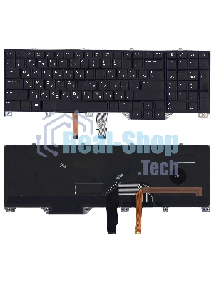 Клавиатура для ноутбука Dell Alienware 17 R4 черная с подсветкой